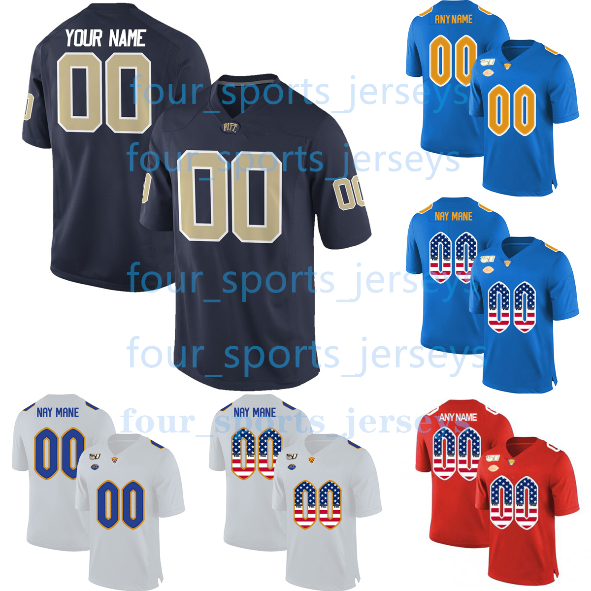 

Custom NCAA College Pittsburgh Panthers Football Jerseys Jenkins Junko McConnachie Means Mumpfield Nesmith Nwabuko Smith Stewart Thomson Vardzel Wayne, Men
