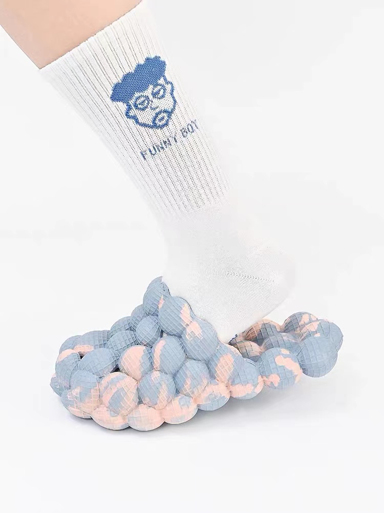 

Embellished Flat Sandals Summer Sports Casual Slippers Camouflage Thick Bottom 4.0cm Lychee Shoes For Men And Women'S Household Shoes