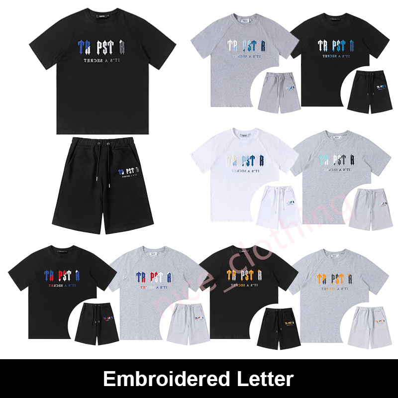 

Clothes Mens Designer Trapstar T Shirt and Shorts Womens Luxury Brand Tracksuit Fashion Embroidered Short Sleeves Summer Crew Neck