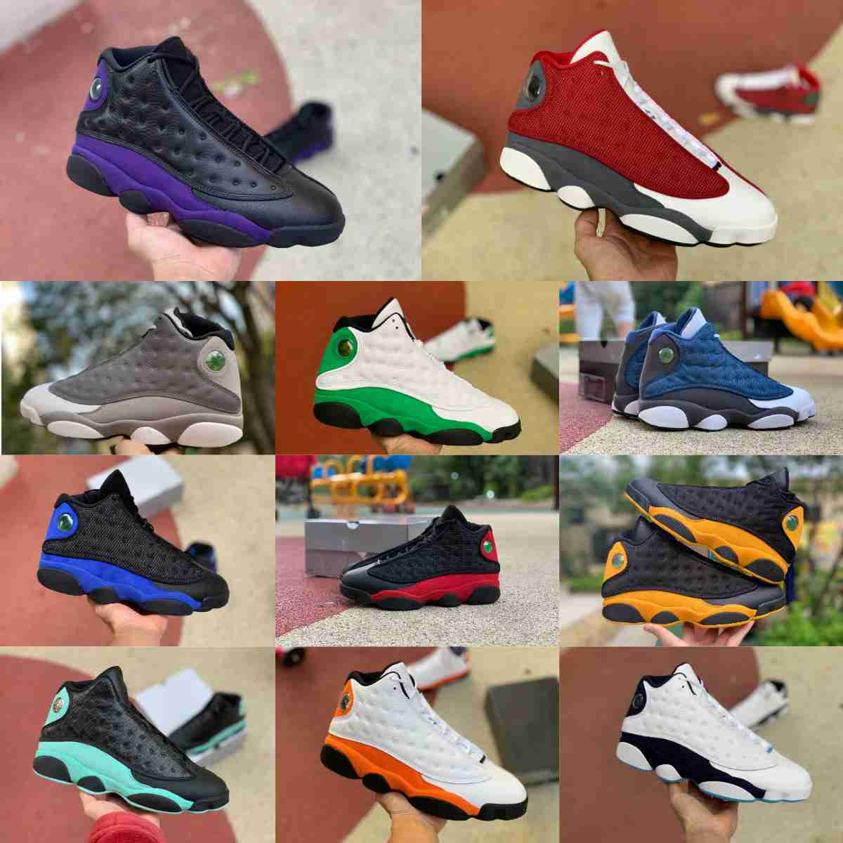

Jumpman 13 13S Basketball Shoes Mens High Flint Bred Island White Lucky Green Red Dirty Hyper Royal Starfish He Got Game Black Cat Court Purple Chicago Trainer Sneaker, Please contact us