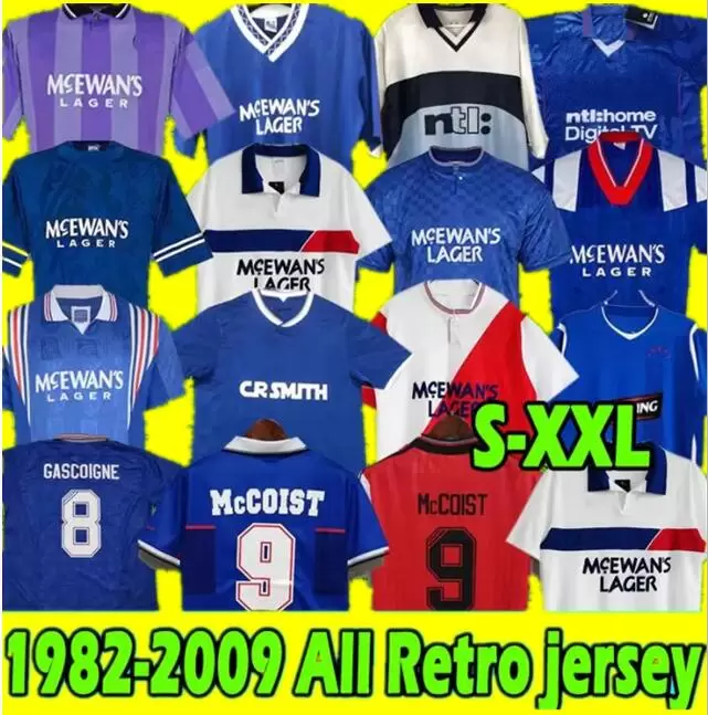

Glasgow Rangers Retro soccer jerseys GASCOIGNE 1982 1984 82 83 84 86 87 90 92 93 94 95 96 97 99 2001 02 03 MCCOIST ALBERTZ Classic vintage j, 2002-03 home