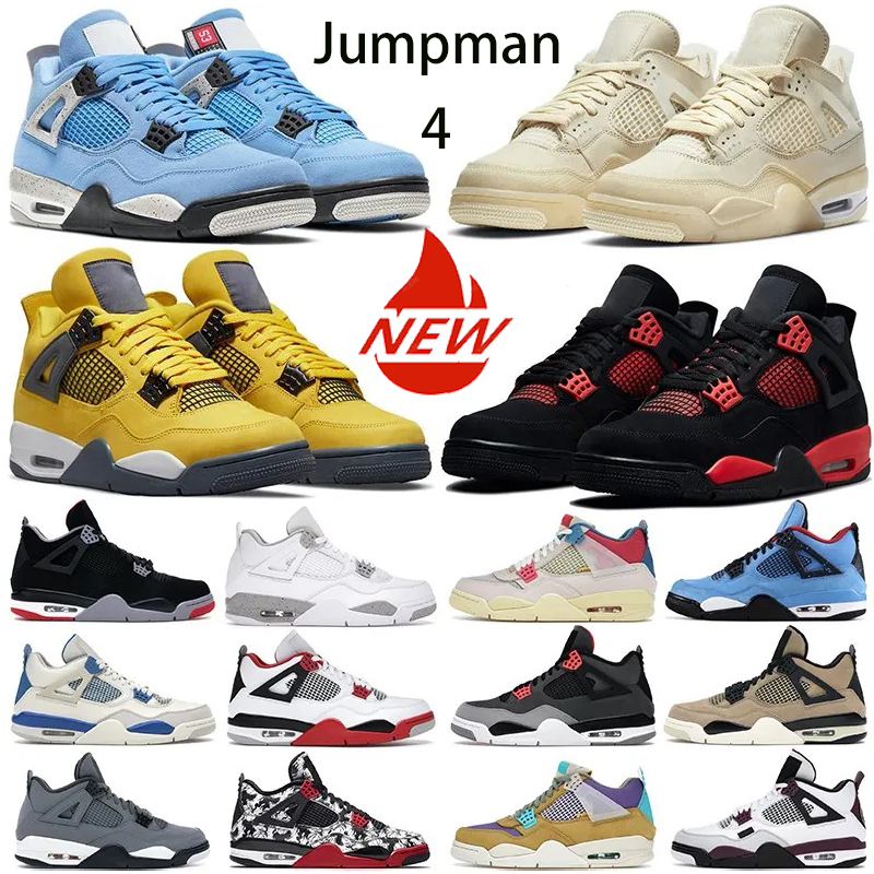 

athletic shoes White Oreo Four sneaker Seafoam basketball shoes Casual sneakers Black Cat Pink Royal University Blue Canyon Purple Thunder Sail Infrared shoes, 26