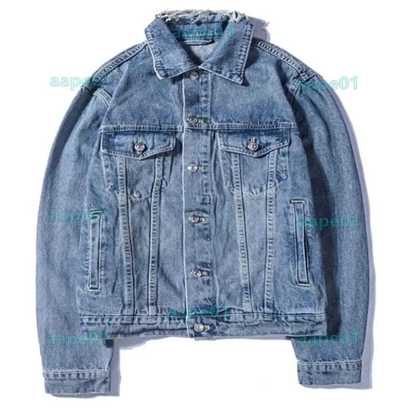 

Famous Mens Denim Jacket Men Women High Quality Casual Coats Black Blue Fashion Mens Stylist Jacket Outerwear