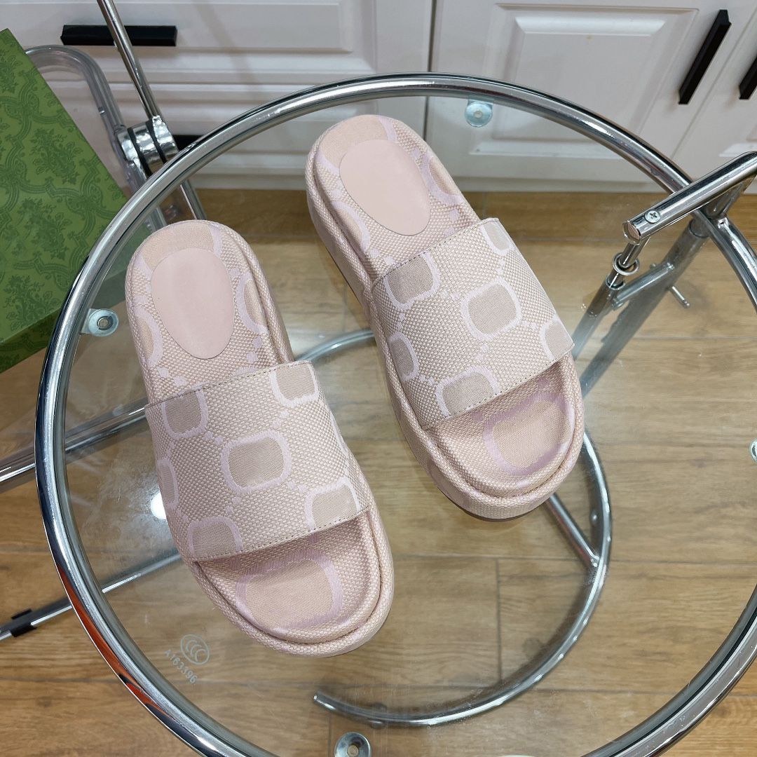 

2023ss womens maxi platform slippers girls 50mm fashion Flora Canvas covered platform sandals with box and dust bags, Denim black