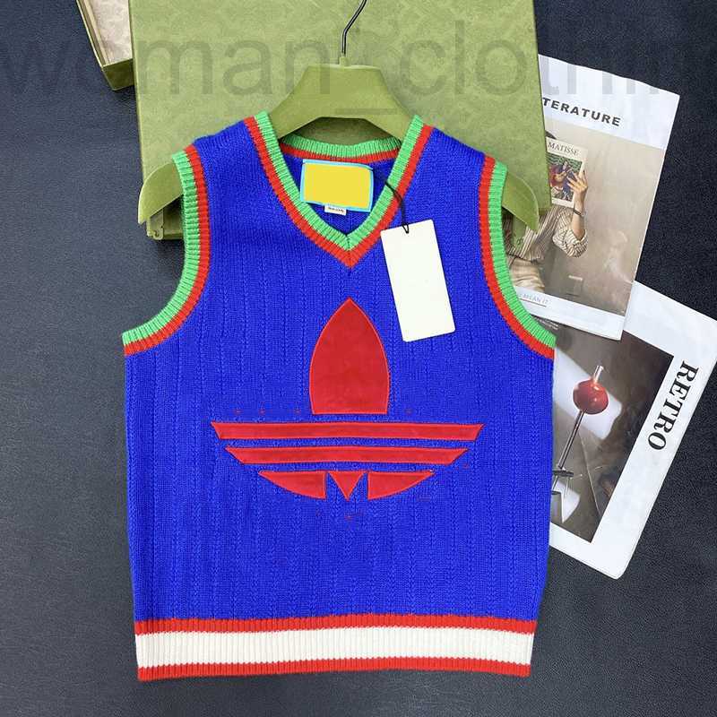 

designer Summer Sleeveless Vests Tanks Fashion Letter Embroidery Girls Shirts Luxury Knit Elastic Lady Vest Tops Clothing QLMM, Blue