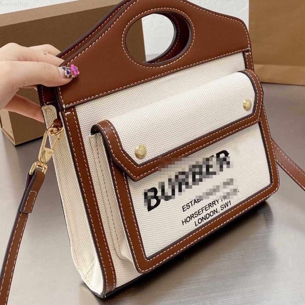 Designer Luxury Burbrerity Bags For Women High Quality Brown Crossbody Handbags Vintage Burbrery Leather Wallet Paris Plaid The Totes Bag Fashion-image-844264035