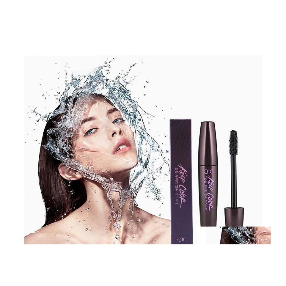 

Mascara Qic Brand Eyes Makeup Black Women Make Up Waterproof Mascaras Eyelashes Beauty Cosmetics Tool Eye Lashes Curlers Drop Delive Dh6Gm