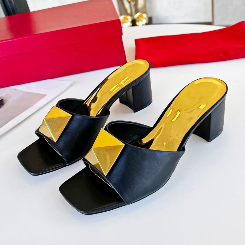 

Designer summer sandals fashion burgundy open-toe high heels fairy style thick heel button beach flipflop