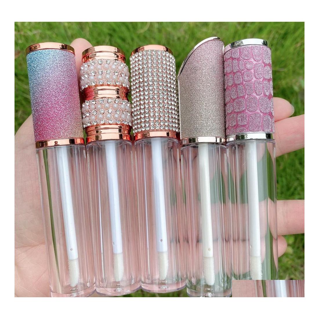 

Refillable Compacts Empty Transparent Lip Gloss Tubes Plastic Balm Tube Lipstick Mini Sample Cosmetic Container With Sier Cap F3803 Dhthr