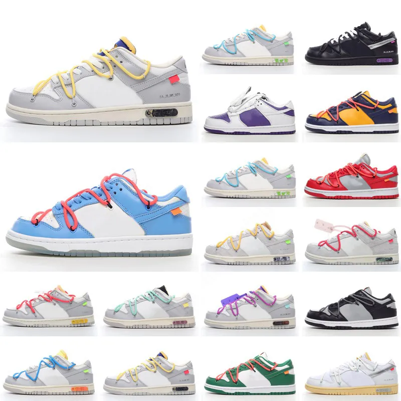 

2022 Skate Dunks Low Running Shoes Lot The 01-50 Dunled University Blue Futura Green Yellow Offs White Men Women Trainers Sneakers 36-48, Color 5