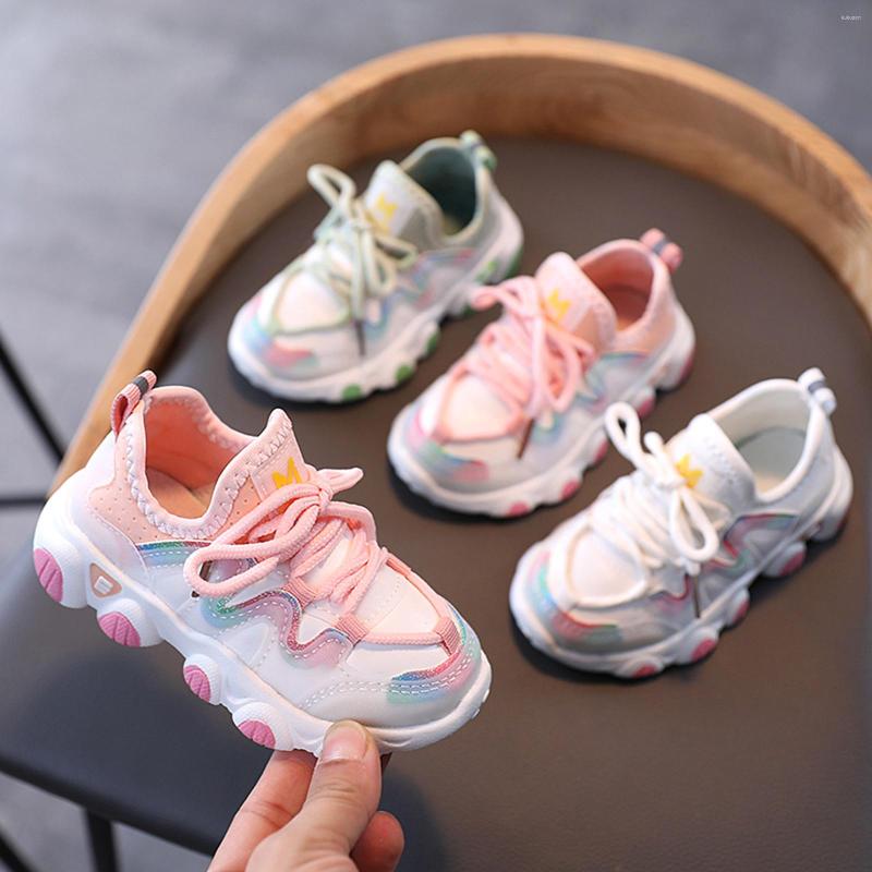 

Athletic Shoes Tie Dye Kids Sneakers Toddler Infant Baby Girls Winter Warm Leather Lace Up Soft Breathable Casual Zapatillas, Beige