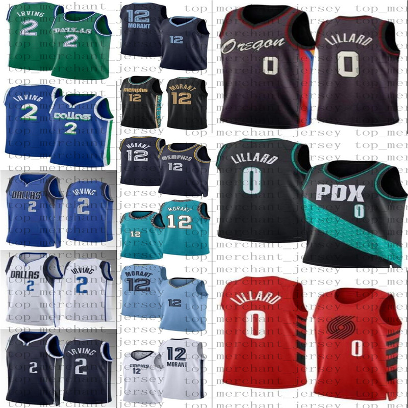 

Kyrie Irving Maverick Basketball Jerseys dalla Ja Morant Memphises Jersey Grizzlie Damian Lillard jersey 12, As