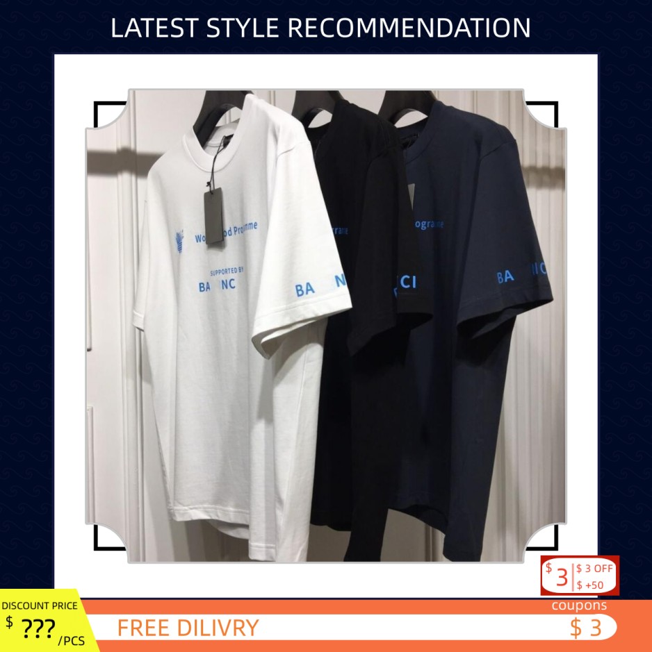 

Summer T Shirt Mens Women Designers T Shirts Loose Tees Fashion Brands Tops Man Casual Shirt Luxurys Clothing Street Paris Clothes Tshirts, White 03
