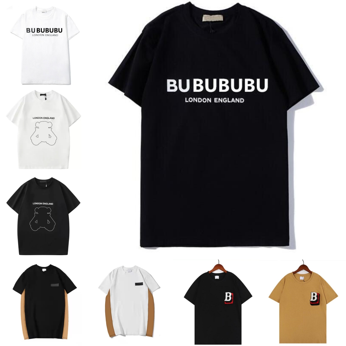 

Mens T shirt Womens Designer t shirt bear Printed Fashion Burburry Quality Cotton leisure Tees Short Sleeve Luxury Streetwear womens wear tshirt designer 2023