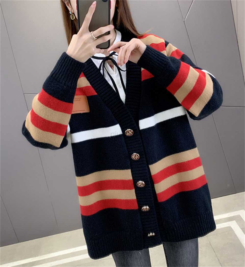 

Fashion Girls Knits Weaters women Pullovers Designer Sweaters Ladies Dress Long Sleeve Knitting Sweatshirt Letter Casual Hoody V-neck jumperD195, Black