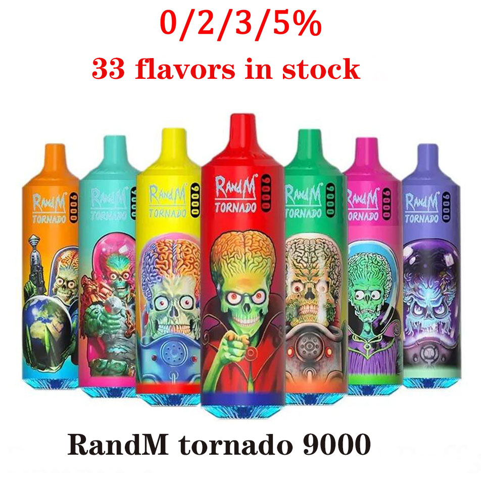 

100% Original RandM Tornado 9000 puff Disposable Vape bar E Cigarette With Mesh Coil Rechargeable Battery 18ml Prefilled Pod R and M 9K 10K 8000 7000 10000 6000 Dazzle