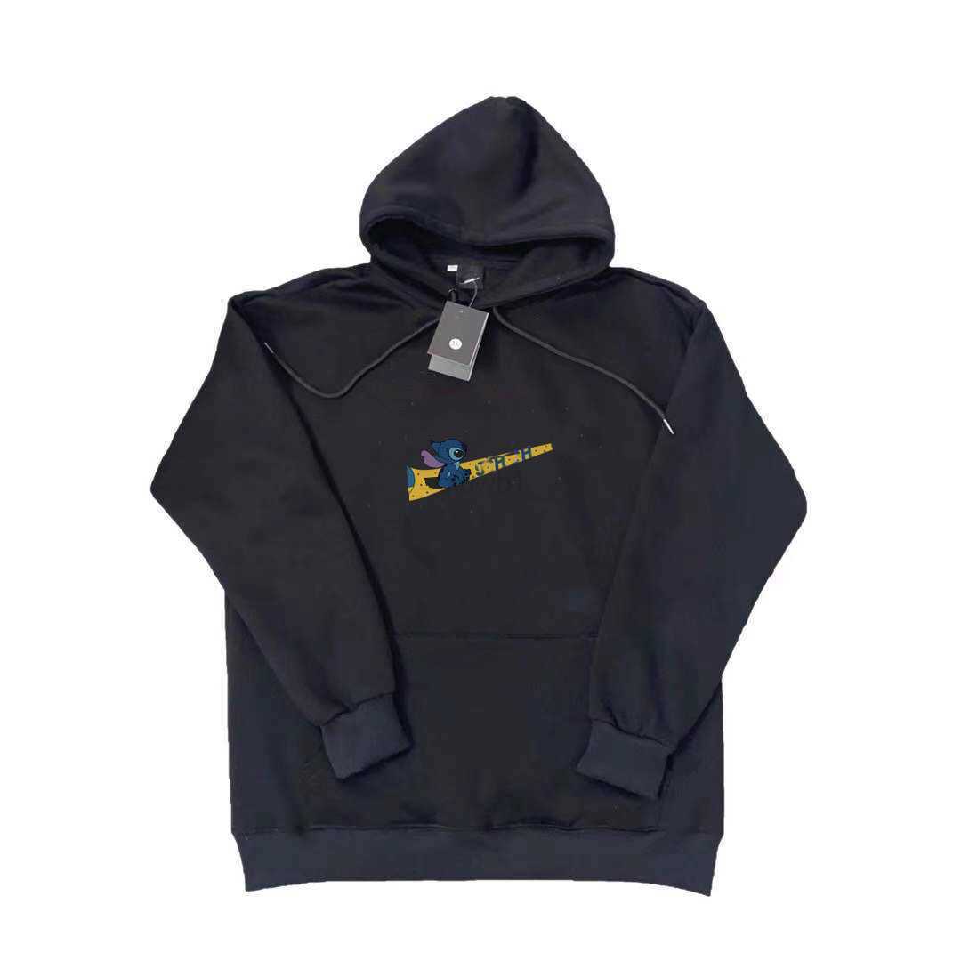 

2023 new nkic men's hoodie big hook printed ribbed long-sleeved sweater hooded pullover plus fleece spring and autumn designer hoodieXSM8XSM8