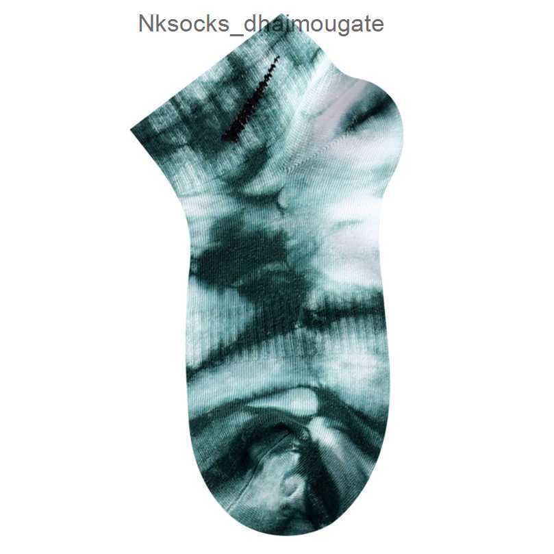 

Luxury Fashion Men's Socks Women's Hook Brand Stockings Designers Spring Summer Men Women Tie Dyed Low Top Stocking Rainbow Candy Color Sports Yoga Ship Sock Ip3x, Tie dye - light purple