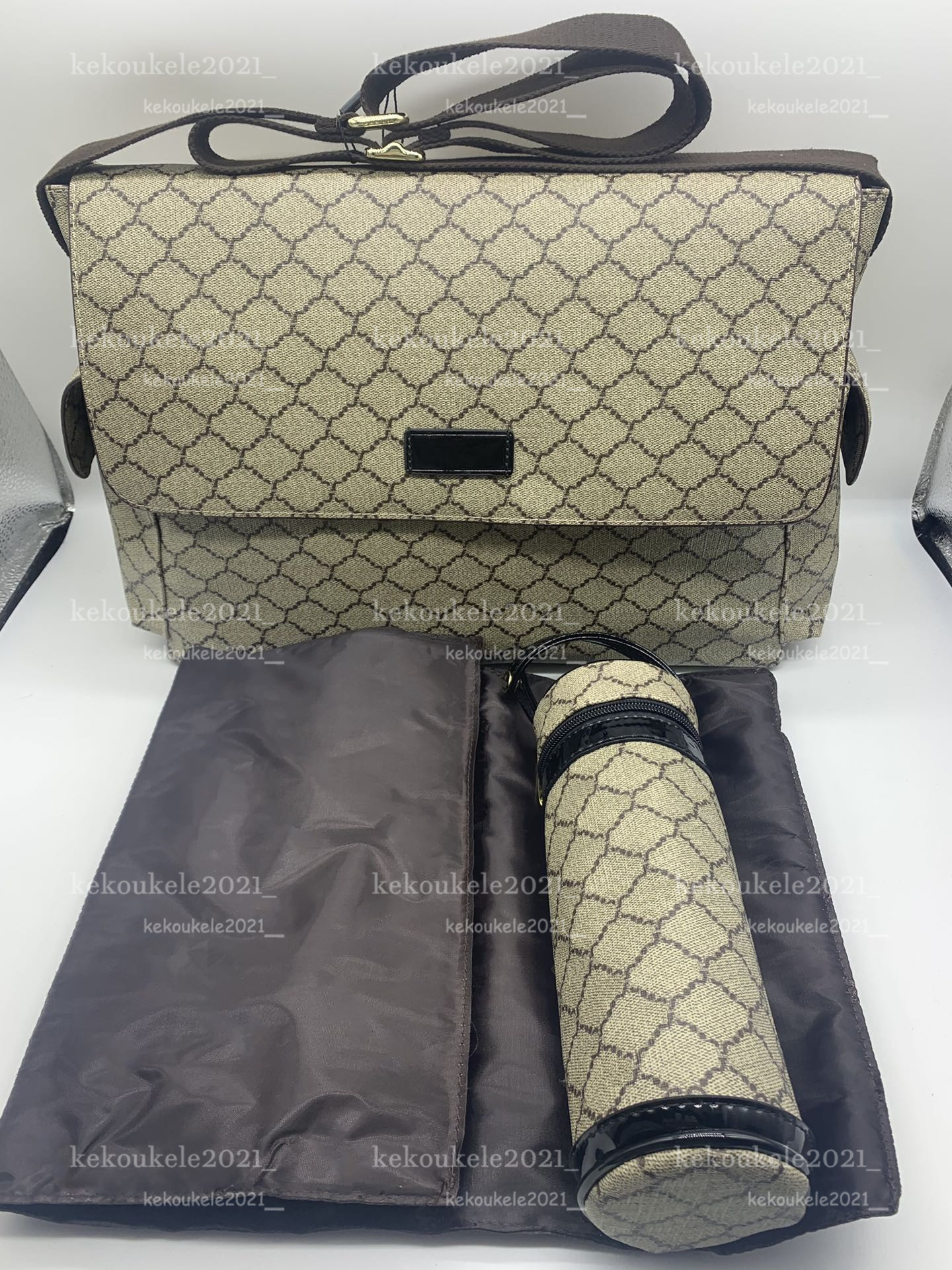 

High quality 3-piece Diaper Bag Premium Waterproof Mommy Bag Maternity Shoulder Bag Maternity Care Storage Handbags, Red /nylon