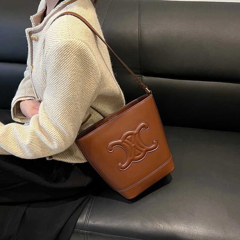 

65%off New Fashion Bags Women's autumn winter bucket fashionable small messenger bag Female Shoulder Crossbody Handbags for sale, Brown5