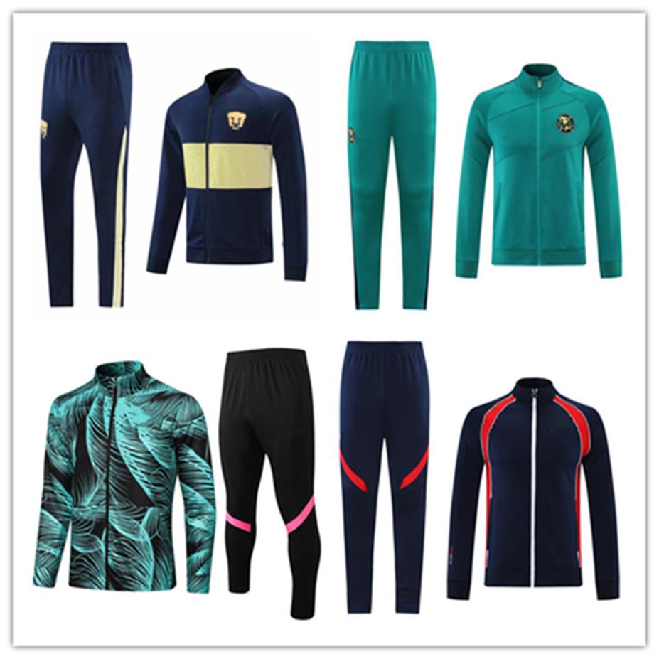 

Mexico LIGA MX Club America soccer jacket football tracksuit 2021 2022 Camisetas MATEUS GIOVANI RAUL CHICHARITO C BLANCO long slee257Y, Jacket kit 1