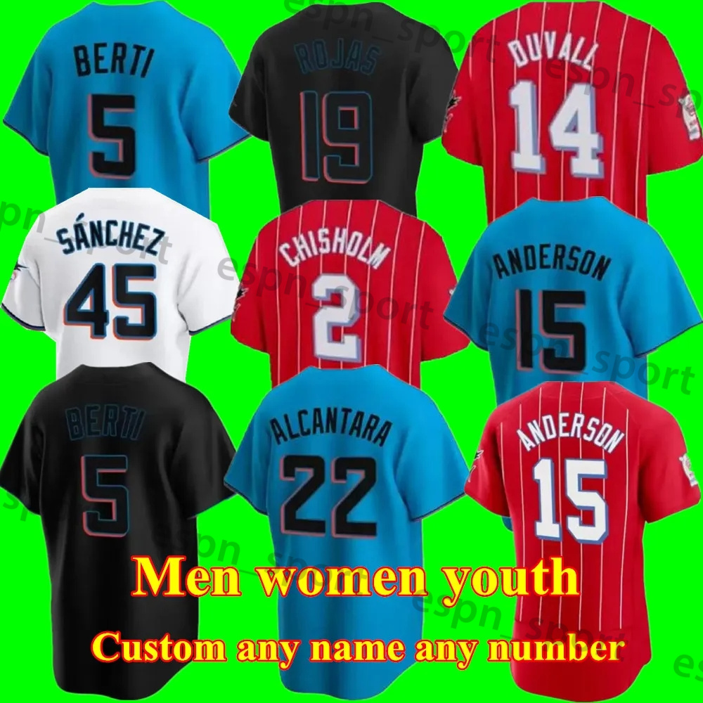 

Mens Womens Youth 2 Jazz Chisholm Jr. Baseball Jerseys 15 Brian Anderson 24 Jesus Aguilar 19 Miguel Rojas 1 Isan Diaz Marlins Sandy Alcantara 5 Jon Berti Cooper Jersey, Color 11