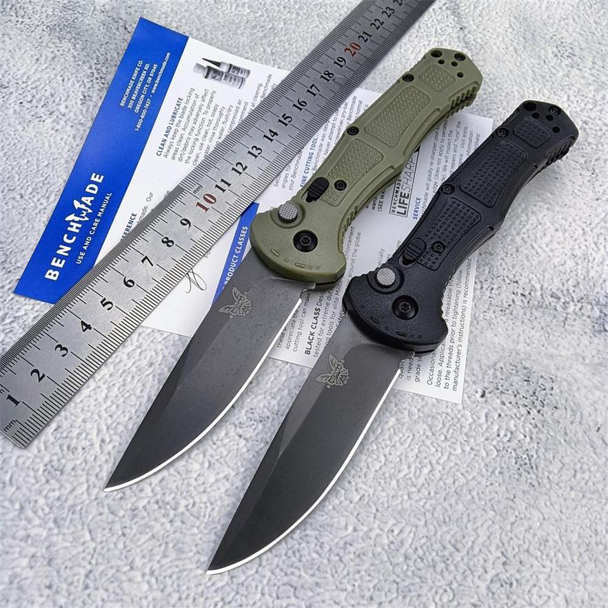 

Benchmade 9070 Claymore Auto knife 3 34 CPM-D2 Drop Point Blade Ranger Green Nylon Wave Fiber Handles Outdoor Camping Survival Self-de173J