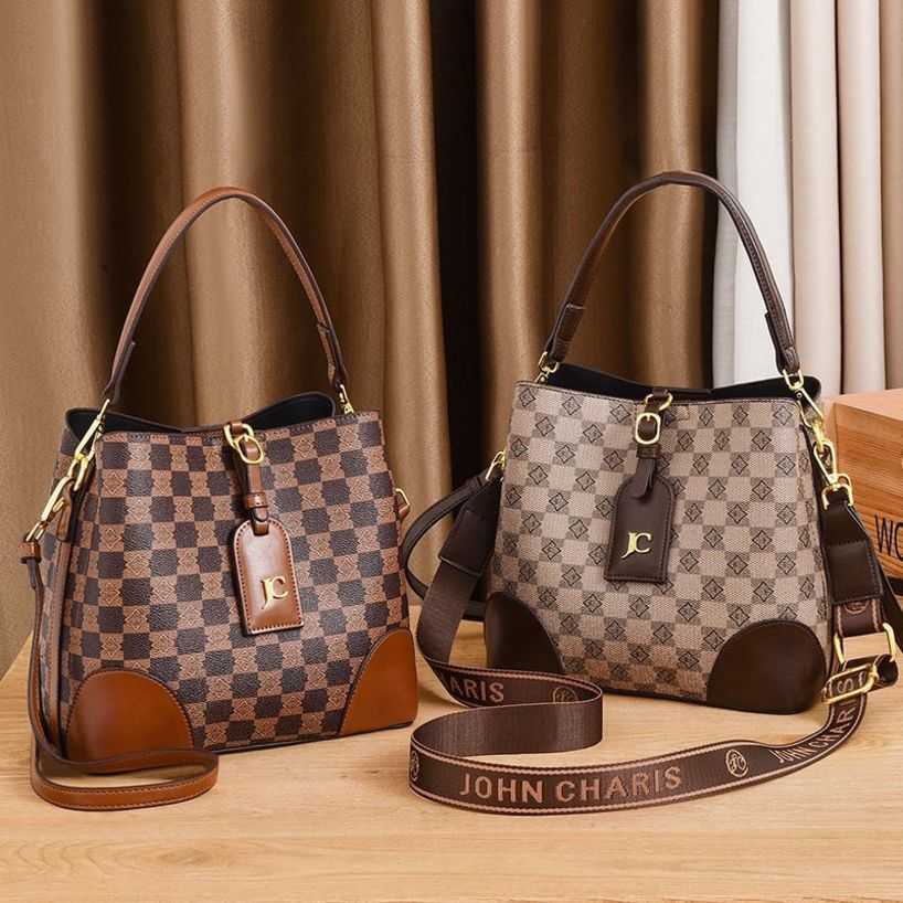 

75%off Fashion Shoulder Bags for Autumn Winter Bucket Single Crossbody Wide Shoulder Strap Women's Bag Handbag Luxury Crossbody Handbags Purses 2023, Jc bucket bag: khaki (silk towel)