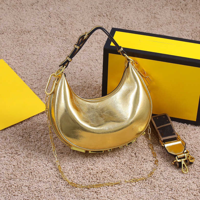

75%off Fashion Shoulder Bags for small leather bottom letter zipper single shoulder messenger crescent underarm bag Luxury Crossbody Handbags Purses 2023, White feeding chain