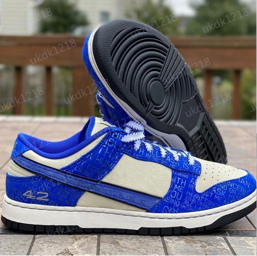 

Men Women Shoes DK SB Low GS Sneaker in Jackie Robinson DV2203 400 Designer Sneakers, Blue