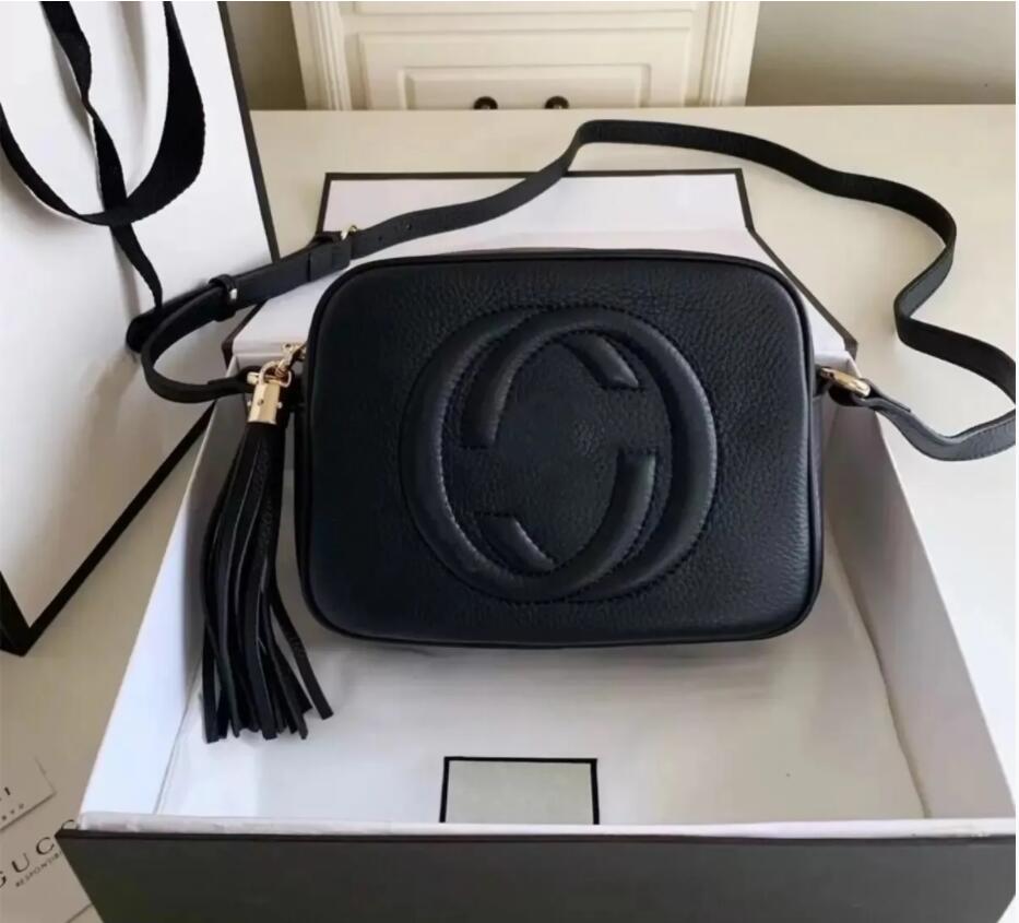 

Top Quality Designers Women Handbags Leather Crossbody Soho Disco Shoulder Bag Fringed Messenger Bags Purse Wallet 22cm 308364, White