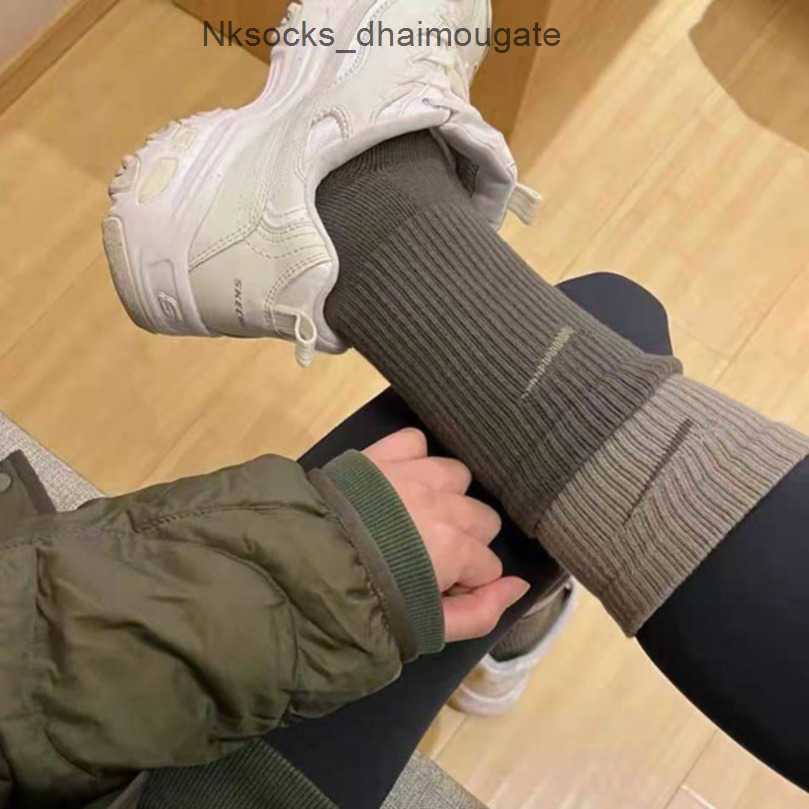 

Fashion Men's Luxury Socks Women's Hook Brand Stockings Designers Fake Two Pairs Splicing High Tube Women Men Sports Yoga Breathable Stocking Couple's Sock Wsse, Long tube 6