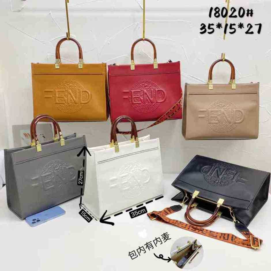 

2023 New Luxury High Quality Fashion Bag indentation one portable Tote capacity shopping handbagsC93QHigh, White10