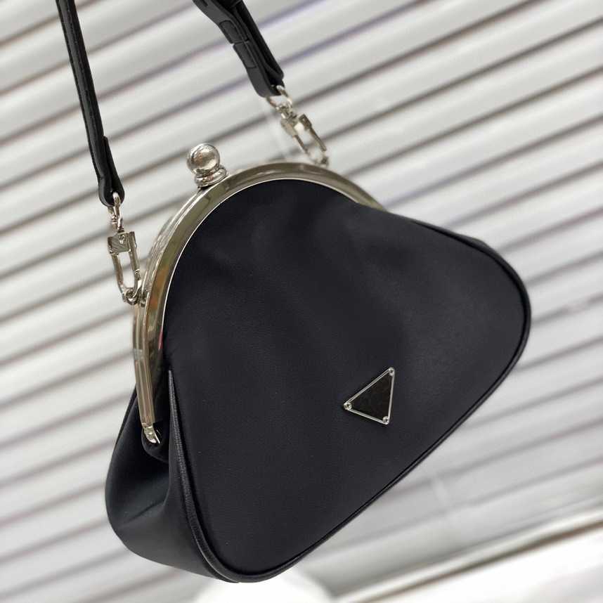 

Female Bags 2023 High Quality women's middle vintage triangle bag Ladies Crossbody Tote Handbags for Women, Black3