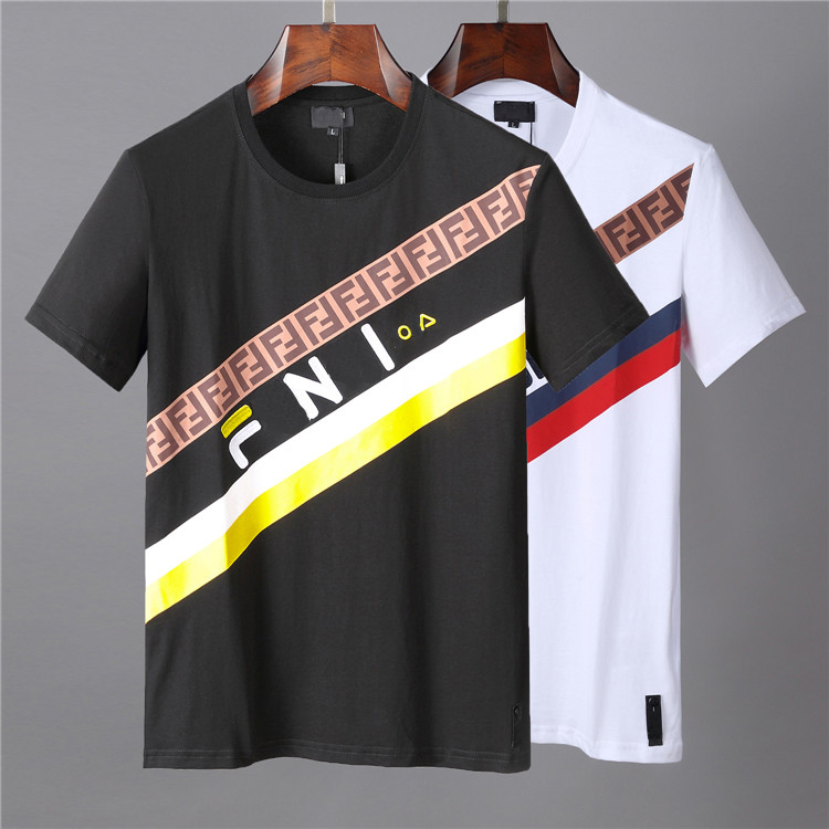 

Men's tea polo t-shirt Blair clothing famous designer cotton printed letter stripe pattern new casual fashion summer wear, White