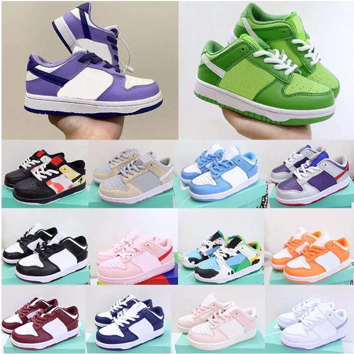 

dunks sb Kid sports shoes Children Preschool PS Athletic Outdoor Baby designer sneaker Trainers Toddler Girl Tod Pour White Black UNC Child 26-35, 17