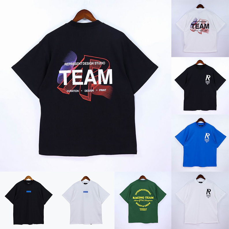 

Represents Team Mens T Shirts Summer Women Designers Tshirts Loose Tees Fashion Brands Tops Man S Casual Shirt Luxurys Clothing Street Clothes tees High Quality, 19