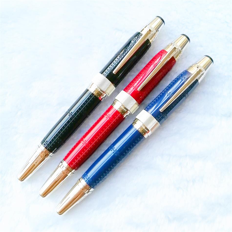 

Luxury Mt Pen Limited Special edition St Exupery Signature Wine red Blue Black Resin Roller Ballpoint Fountain pens Writing offic2258