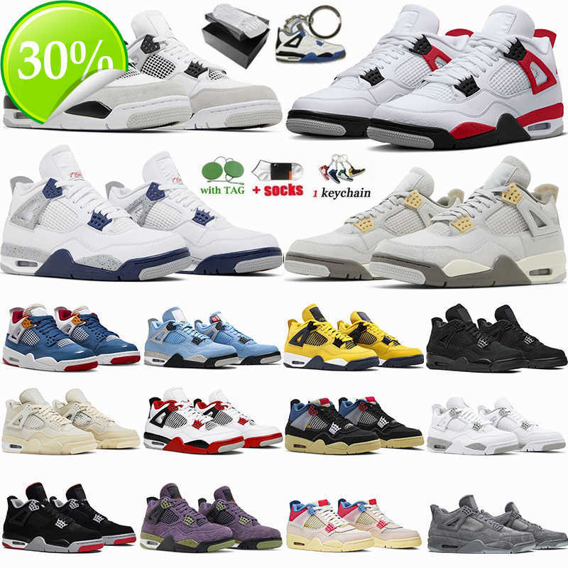 

Basketball Shoes 4 4S Military Black Midnight Navy Craft Photon Dust Red Cement Thunder Sail University Blue Violet Ore Jumpman IV Mens