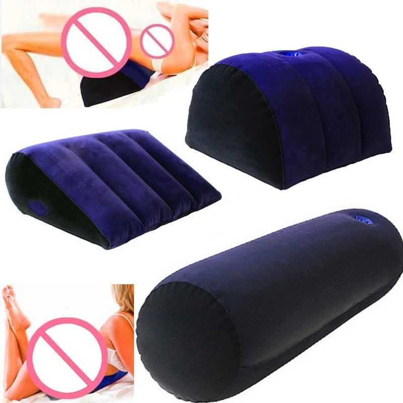 sex toy massager vibrator Adults Sex Love Pillow Couples Positions Cushione Inflatable Aid Pillows Car Bed Furniture Erotic Triangle y Games Toys-image-844534070