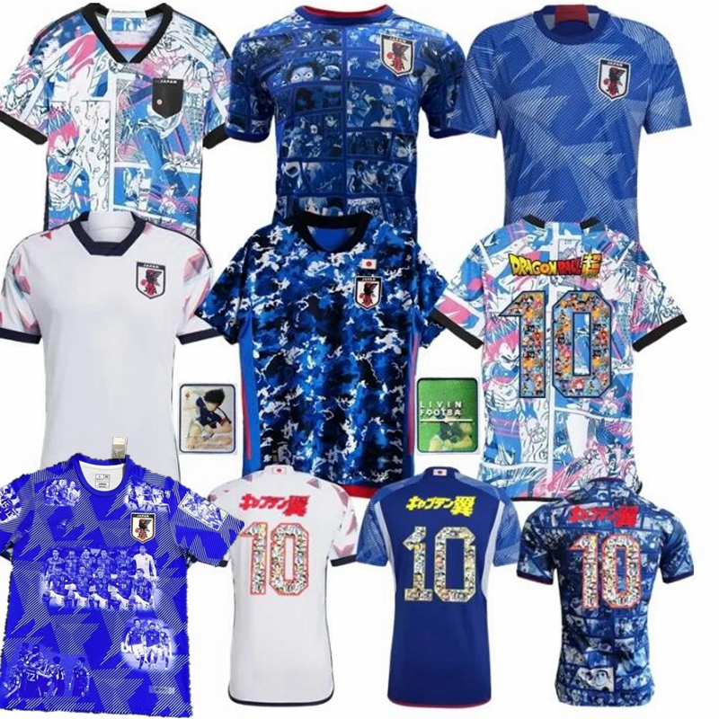 

MINAMINO 22 2023 Japan Soccer Jerseys DRAGON BALL NAGATOMO Captain Tsubasa Home away Shirt ATOM 2024 football Shirt uniform HARAGUCHI KUBO SHIBASAKI ITO YOSHIDA, Multi