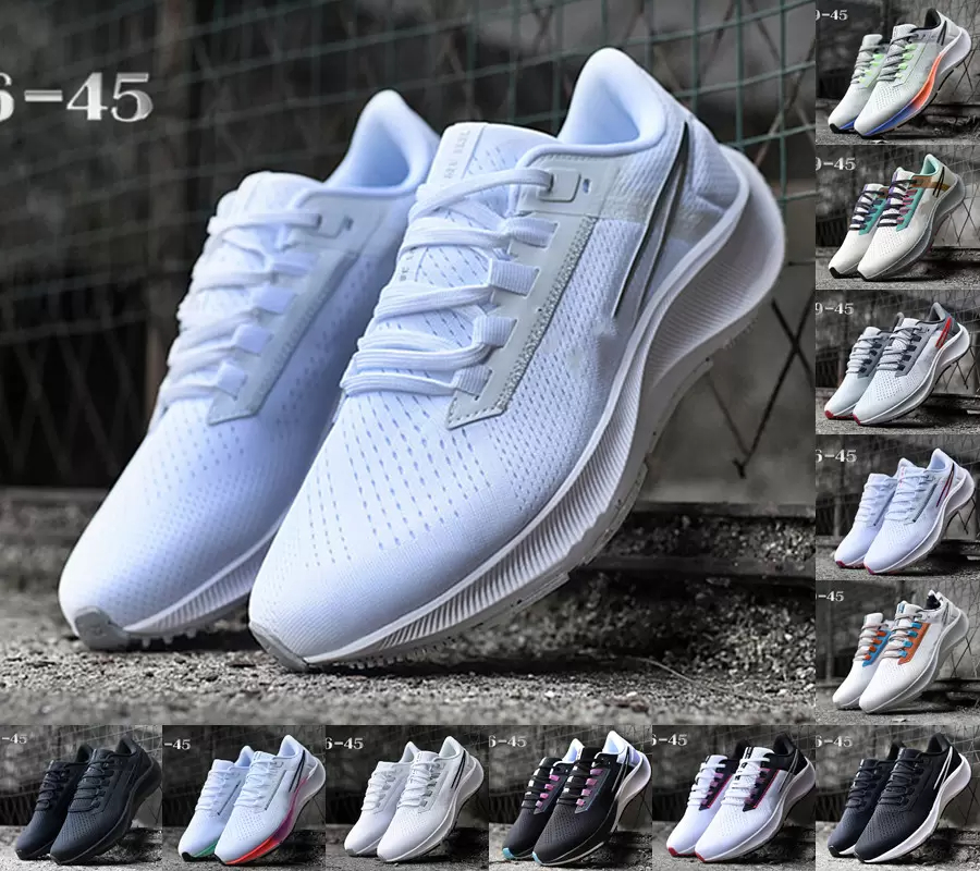 

new running shoes generation knitted mesh fashion womens mens metal black and white pink green brown black Trainers Sports Runner Sneakers 36-45, 15