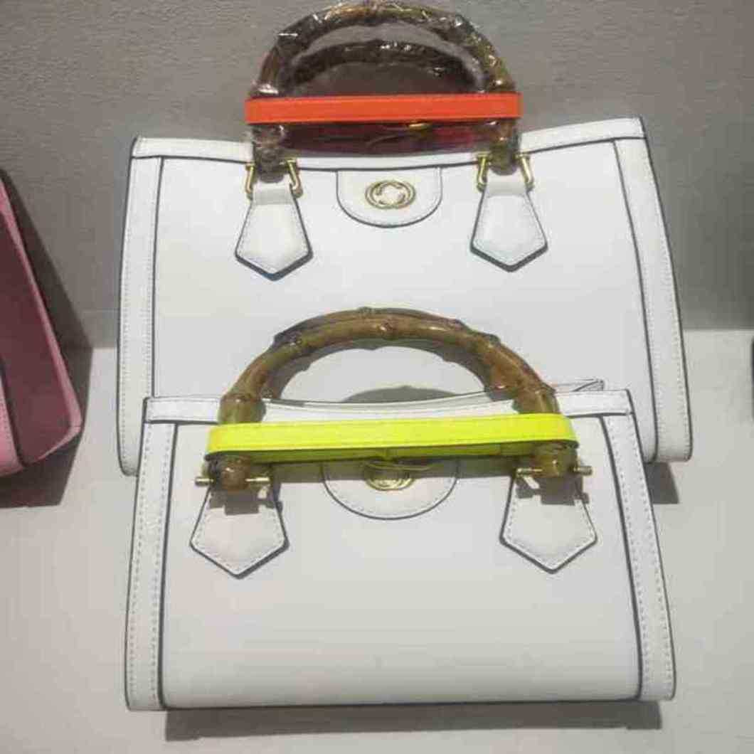 

New fashion bag wholesale market net red star same bamboo slub handbag premiumWomen'sHigh, White6
