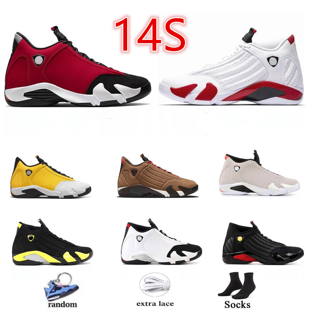 

jumpman 14s man basketball shoes 14 Ginger candy cane Blue desert sand defining moments Hyper Royal mens sports sneakers, Khaki