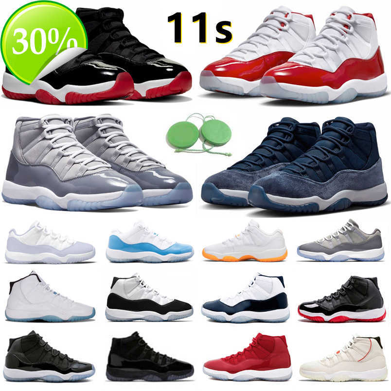 

11 11s Mens Basketball Shoes Cherry Midnight Navy Cool Grey Pure Violet Citrus Legend Gamma UNC Blue Bred Cap Gown Concord Space Jam Men, Color#8