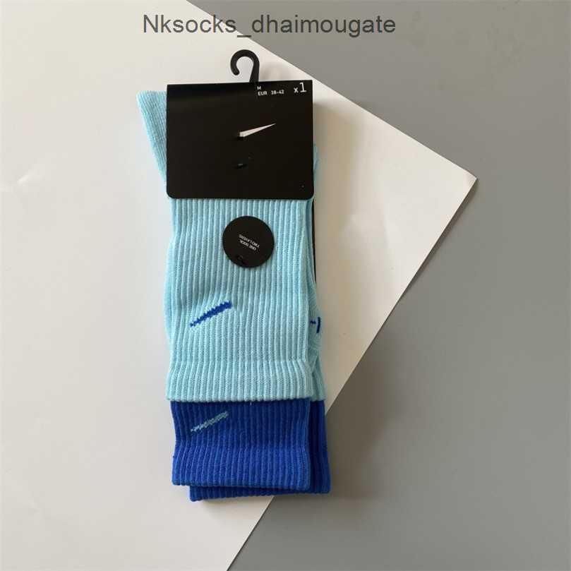 

Luxury Fashion Men's Socks Women's Hook Brand Stockings Designers Fake Two Pairs Splicing High Tube Women Men Sports Yoga Breathable Stocking Couple's Sock Ciqs, Long tube 6