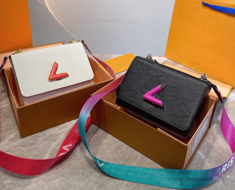 

2023 Shoulder Bags Shoulder Bags mirror quality bags Designer Twist Mm Bag Claic Women Crobody Handbags Luxury Lady Tote Purse Epi Leather Lock Female Chain Hand, Box