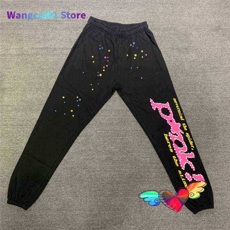 

Men' Pants Men' Pants Spider Web 555555 Sweatpants Men Women 1 High Quality Puff Print Sp5der Pants Heavy FabricTrousers Hip Hop Joggers 0225H23