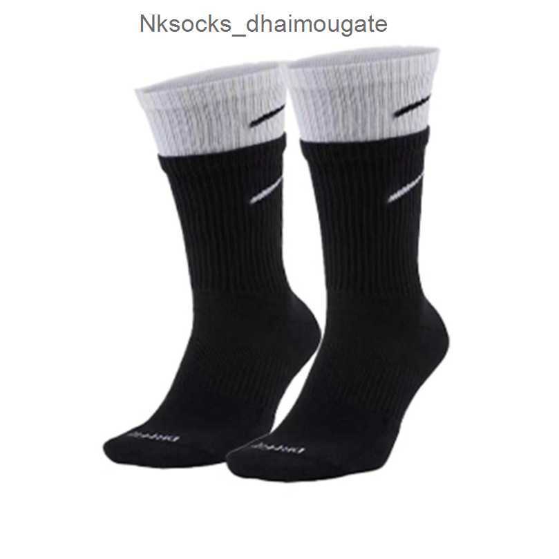 

Fashion Men's Luxury Socks Women's Hook Brand Stockings Designers Fake Two Pairs Splicing High Tube Women Men Sports Yoga Breathable Stocking Couple's Sock Pyr2, Long tube 6