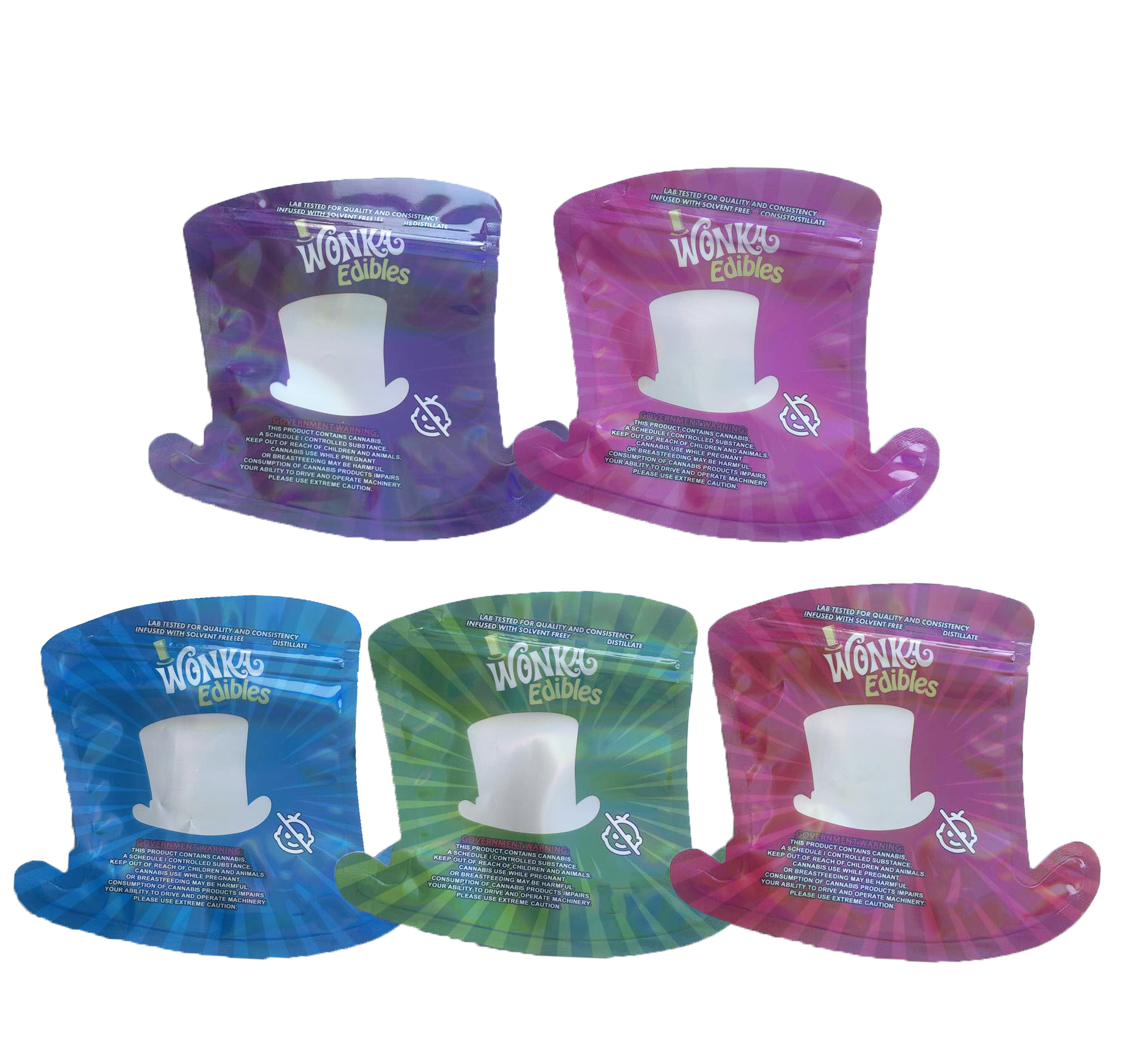 

Edibles packaging bags special shaped plastic mylar empty storage package bag